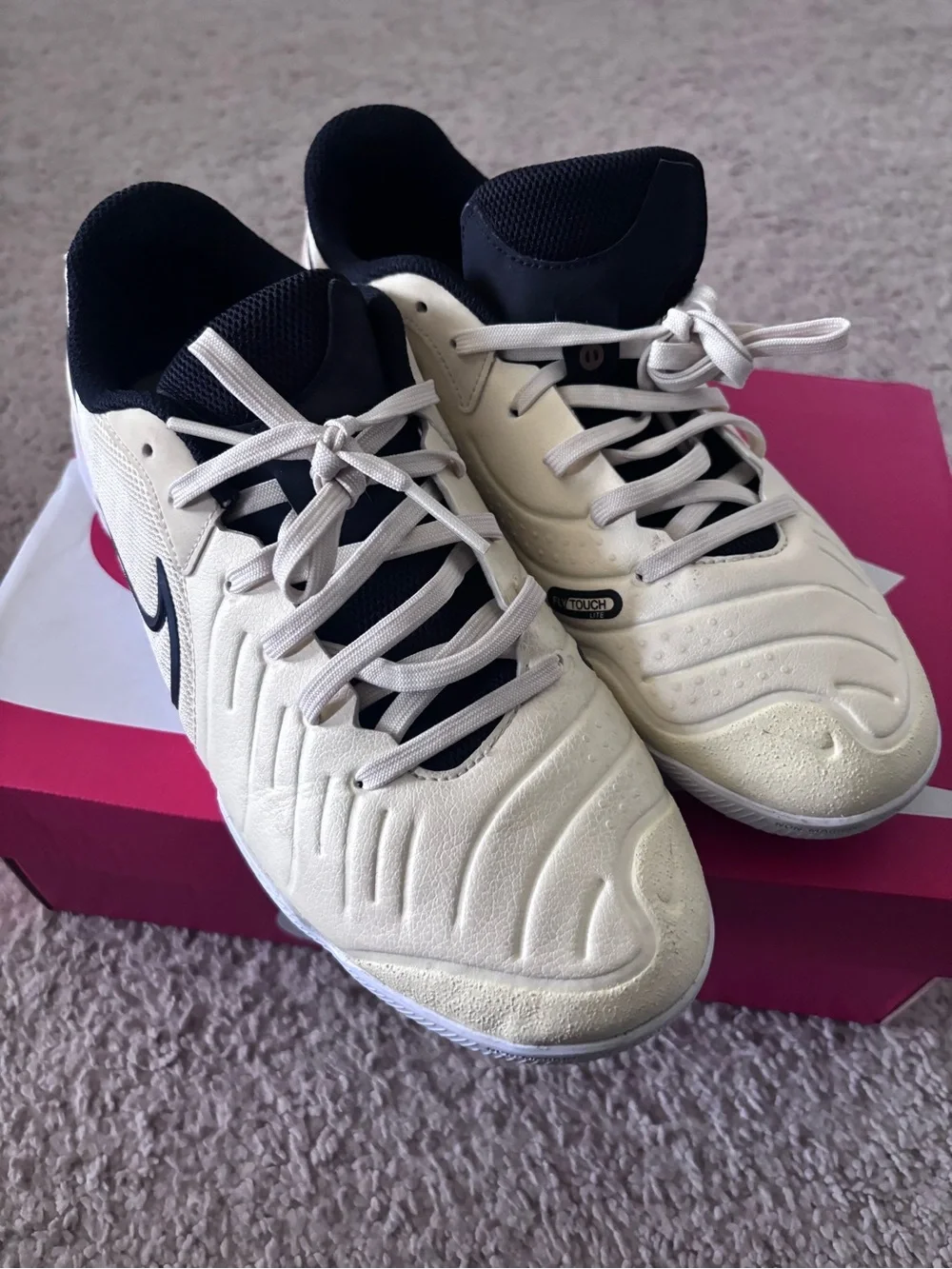 Nike Cream and Black Swoosh Training Shoe